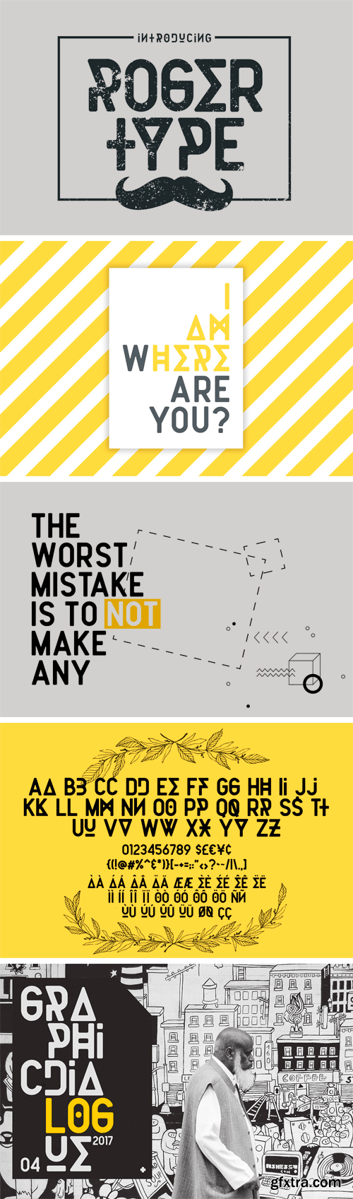 Fontbundles - Roger Type 44837