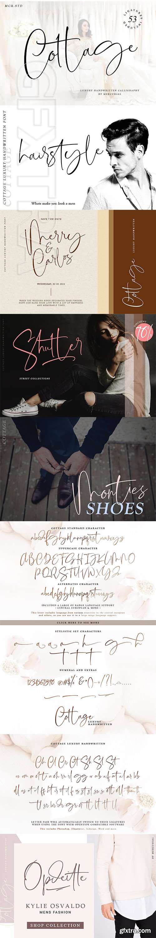 CreativeMarket - Cottage (Luxury Handwritten Font) 3171023