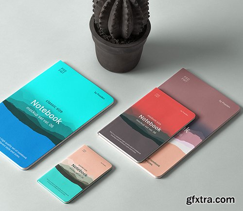 Psd Notebook Mockup Set Vol 6
