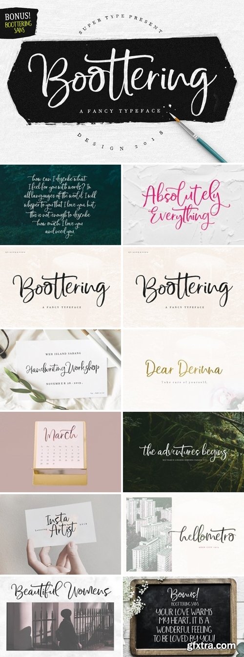 FontBundles - Boottering Duo 159245