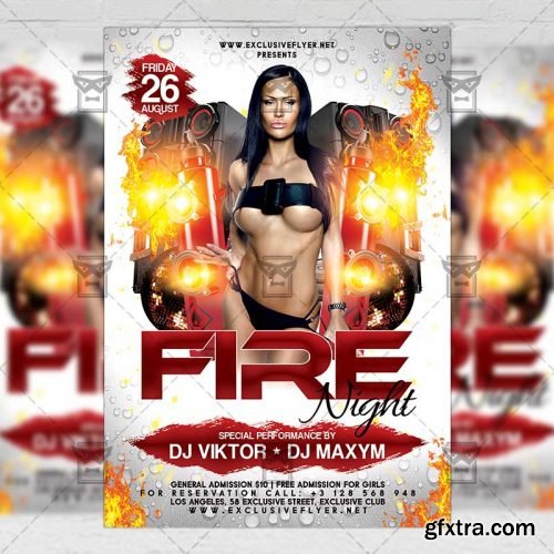 Fire Night Flyer – Club A5 Template Fire Night Flyer – Club A5 Template
