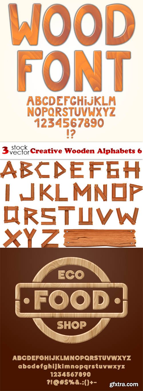 Vectors - Creative Wooden Alphabets 6