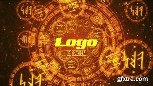 Pond5 - Halloween Runic Logo Reveal 098300776