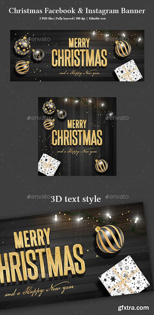 Christmas Facebook and Instagram Banner 22846372 Christmas Facebook and Instagram Banner 22846372