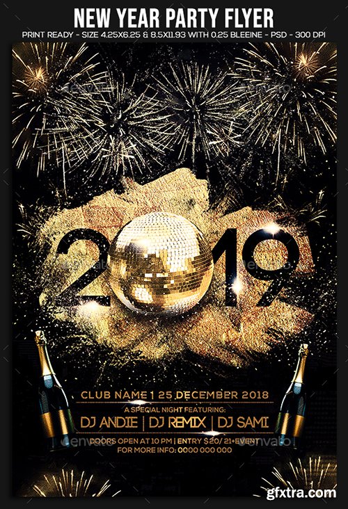 New Year Party Flyer 22855617