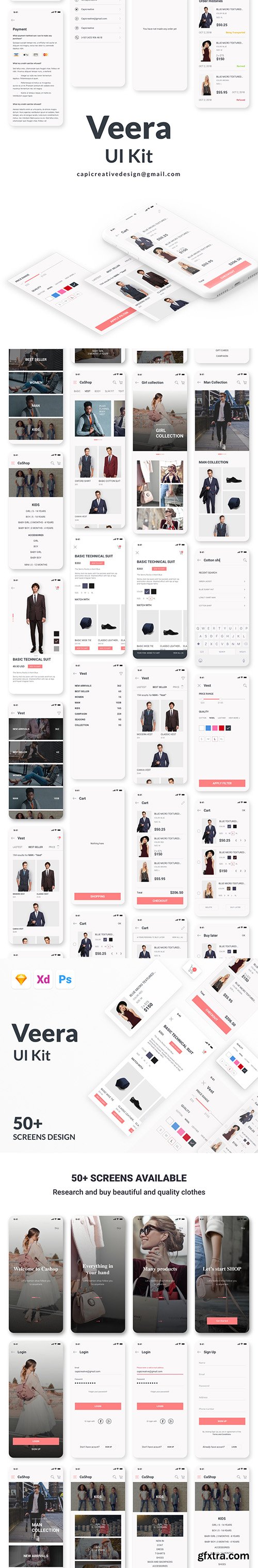Veera E Commerce UI Kit Veera E Commerce UI Kit