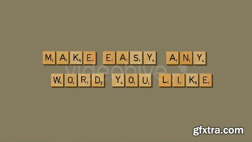 Videohive The Scrabble 631451