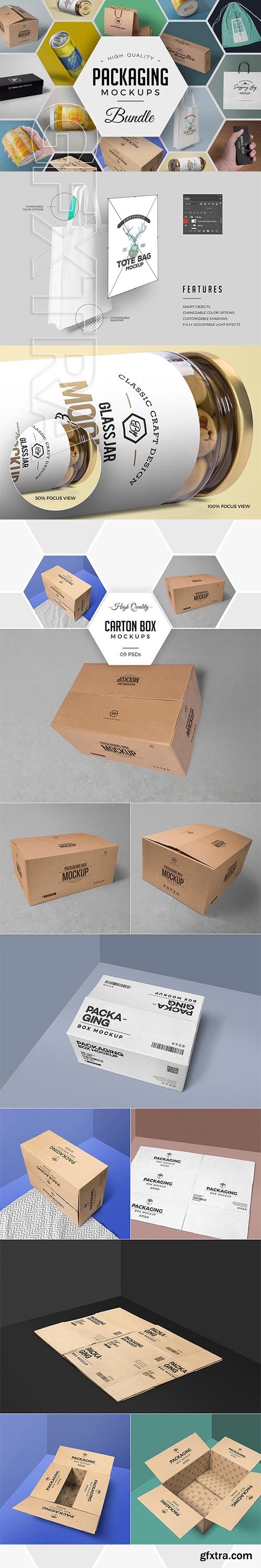 CreativeMarket - 79 Amazing Packaging Mockups Bundle 2984705