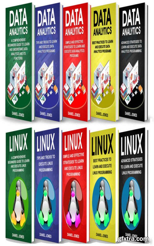 Programming for Beginners: 10 Books in 1- 5 Books of Data Analytics and 5 Books of Linux programming