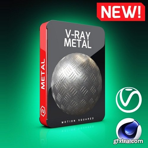 Motion Squared - V-Ray Metal Texture Pack for Cinema 4D Motion Squared - V-Ray Metal Texture Pack for Cinema 4D