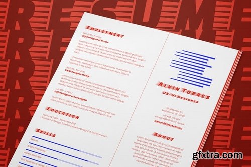 ResumeCV template with cover letter