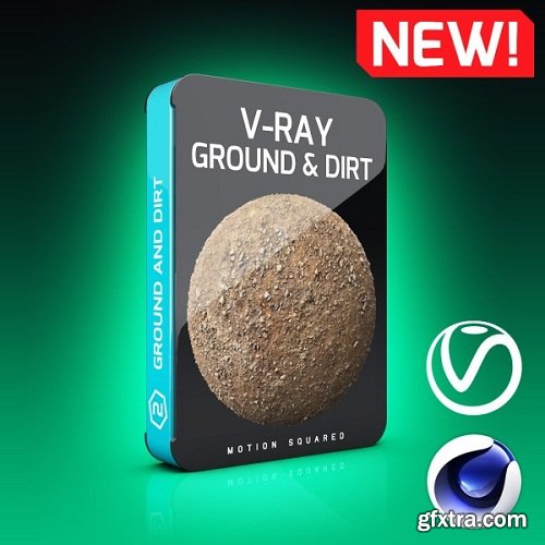 Motion Squared – V-Ray Ground and Dirt Texture Pack for Cinema 4D