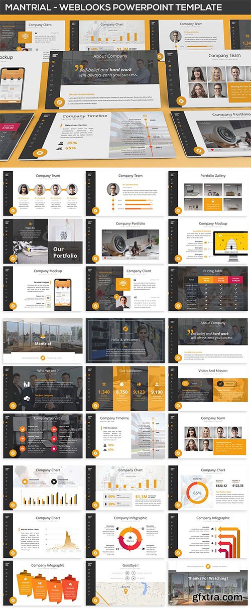 Mantrial - Weblooks Powerpoint Template