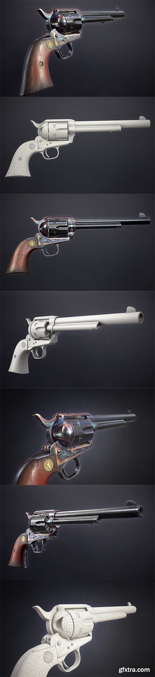Cubebrush - Colt Single Action Army - Peacemaker Cubebrush - Colt Single Action Army - Peacemaker