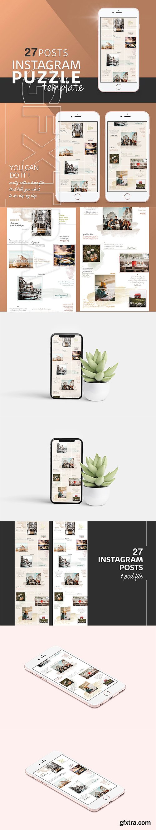 Instagram PUZZLE Template 3231074