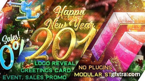 Videohive New Year Pack - Logo Reveal, Sale and Event Promo 21121532