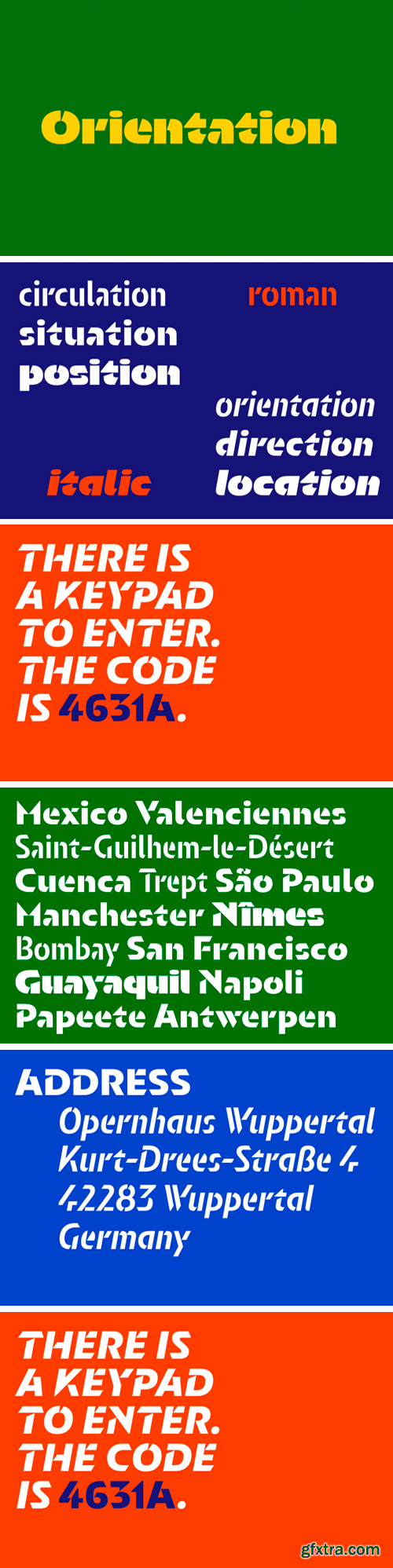 Orientation Font Family