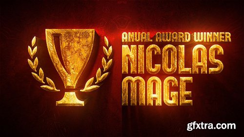 Videohive 3d Gold Titles and Logo NO PLUGINS 21488686