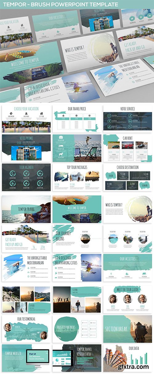 Tempor - Brush Powerpoint Template Tempor - Brush Powerpoint Template