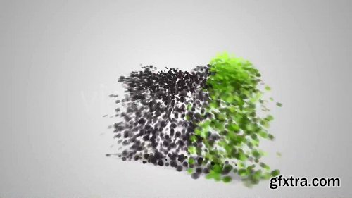 Videohive 3D Particles Logo Build Up & Break Apart Intro 300485