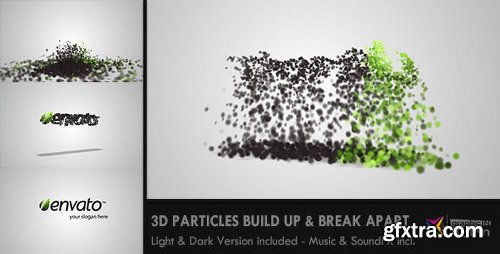 Videohive 3D Particles Logo Build Up & Break Apart Intro 300485