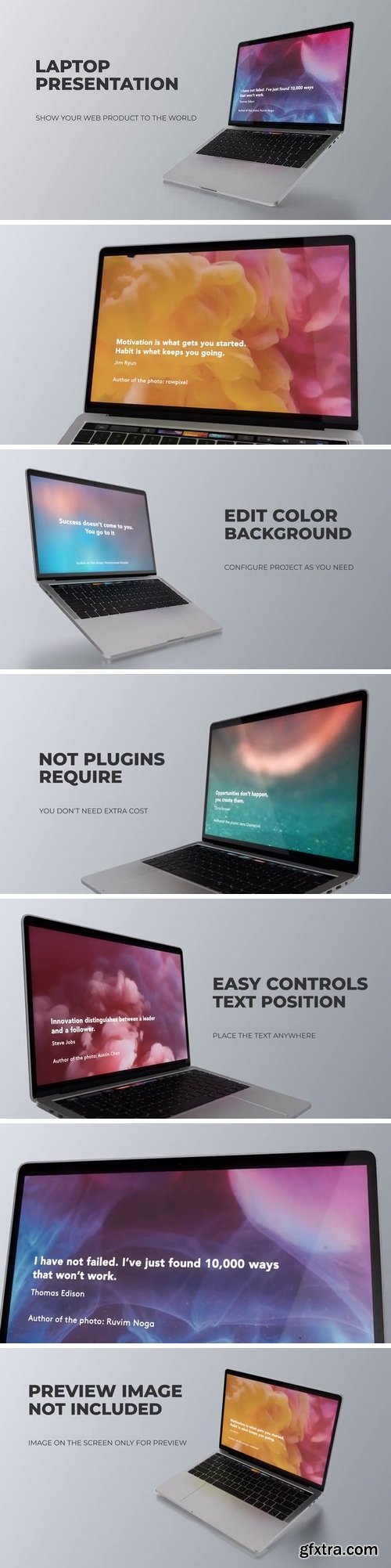 MA -  Laptop Presentation After Effects Templates 149187