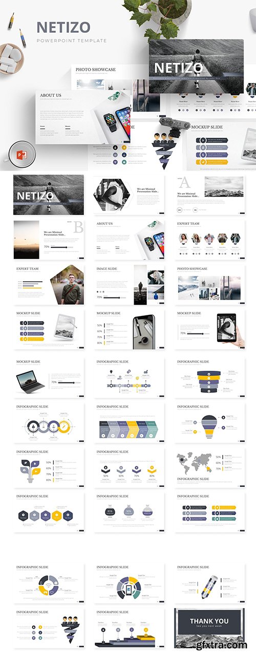 Netizo - Powerpoint, Keynote and Google Sliders Template