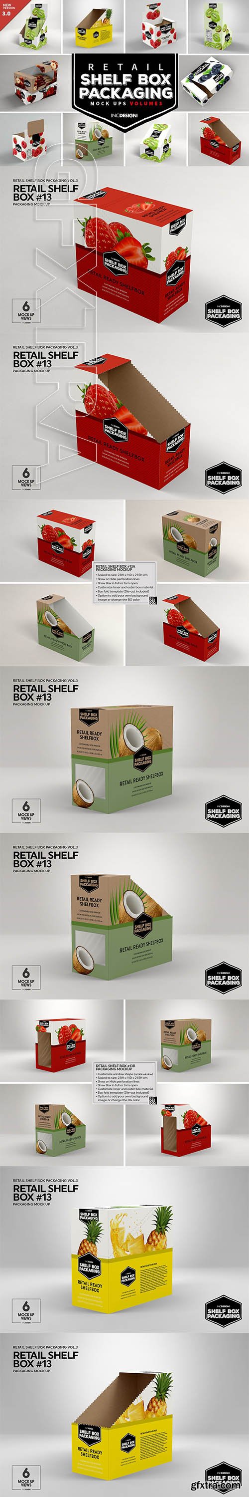 CreativeMarket - Retail Shelf Box Packaging MockUps3 3263727