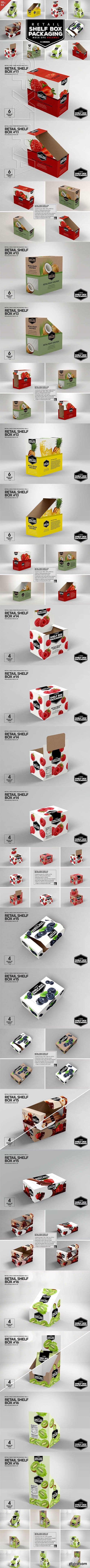 CreativeMarket - Retail Shelf Box Packaging MockUps3 3263727