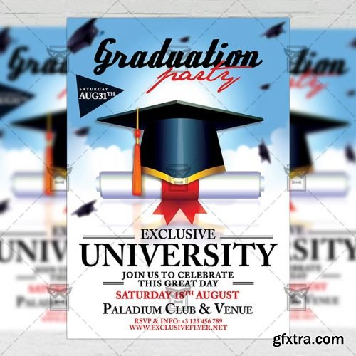 Graduation Flyer - Seasonal A5 Template Graduation Flyer - Seasonal A5 Template