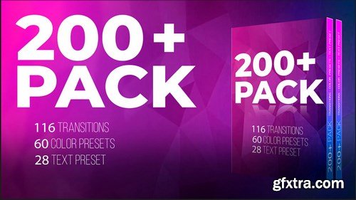 MA - 200+ Pack: Transitions, Color, Text Premiere Pro Presets 149224