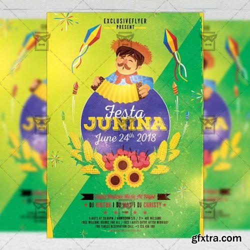 Festa Junina Poster - Seasonal A5 Template