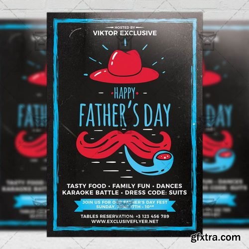 Fathers Day Flyer - Seasonal A5 Template