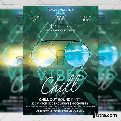 Chill Vibes Flyer - Seasonal A5 Template