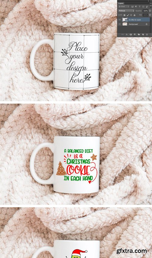 CM - Winter Coffee Mug Mockup Xmas Mock 3272203