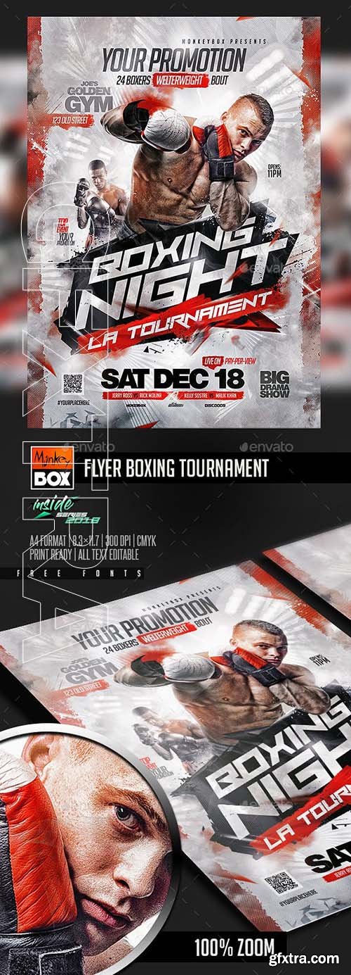 GraphicRiver - Flyer Boxing Tournament 22932463