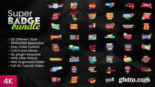 Videohive Super Badge Bundle 20127301