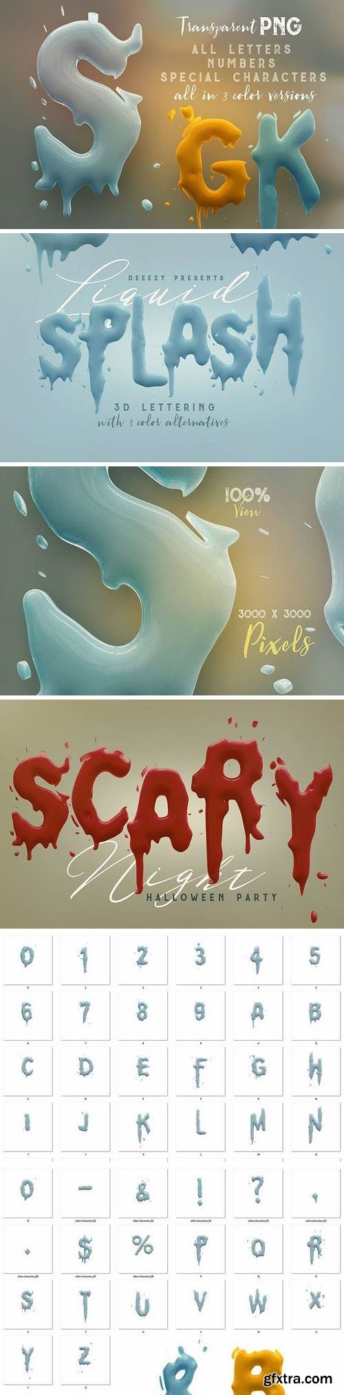 CM - Liquid Splash &ndash; 3D Lettering 3068224