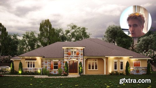 Exterior 3D Rendering with 3ds Max + Corona 3, Fastest Way!