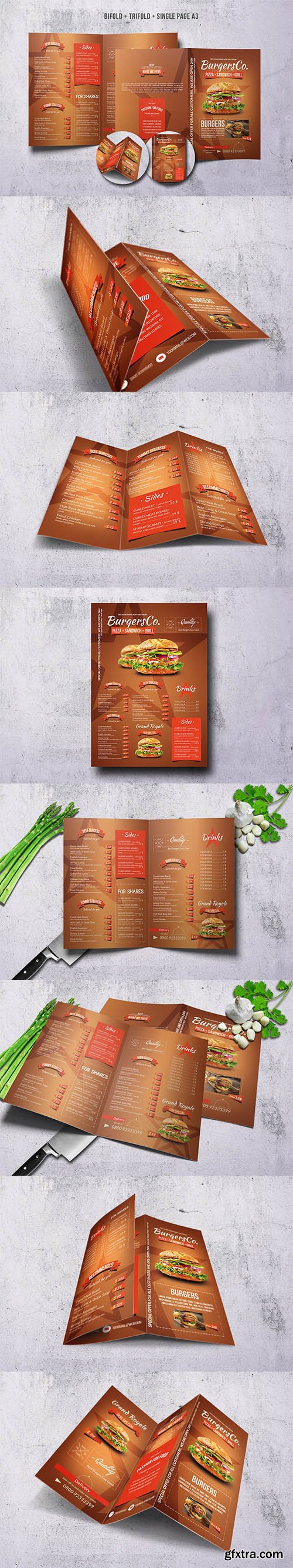 American Burgers Menu Bundle