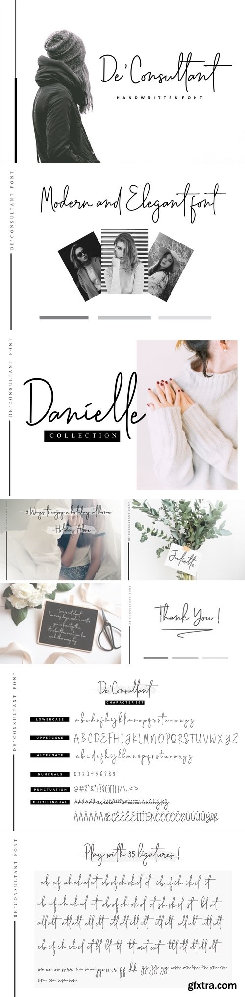 FontBundles - De'Consultant Handwritten Font 90048