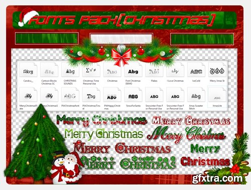 20 Christmas Fonts Collection