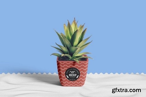 Flower Pot Branding Design Template