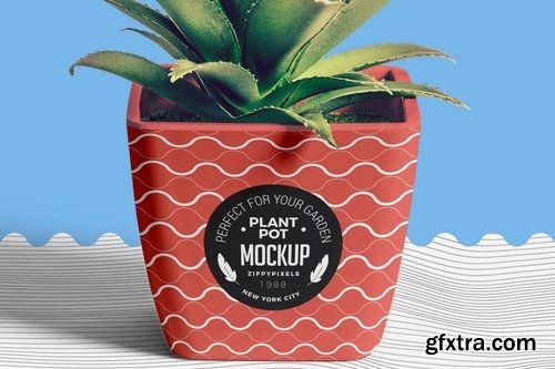 Flower Pot Branding Design Template