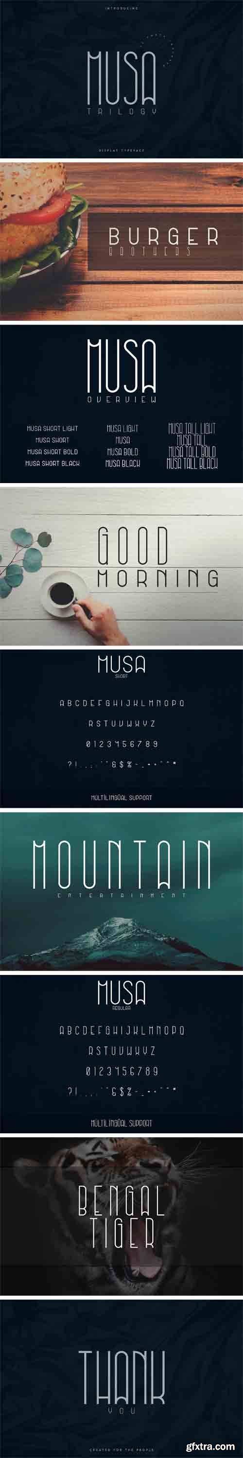 CM - Musa Display Typeface - 12 Fonts 3109556