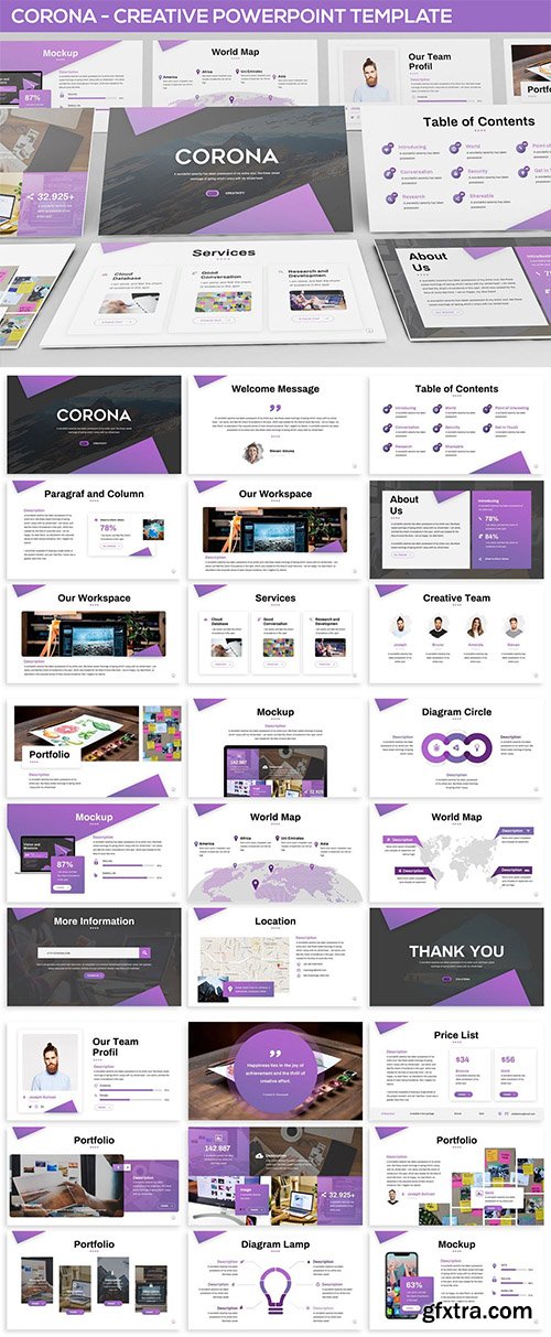 Corona - Creative Powerpoint Template Corona - Creative Powerpoint Template