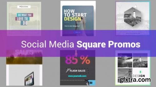 Social Media Square Promos - After Effects 154908
