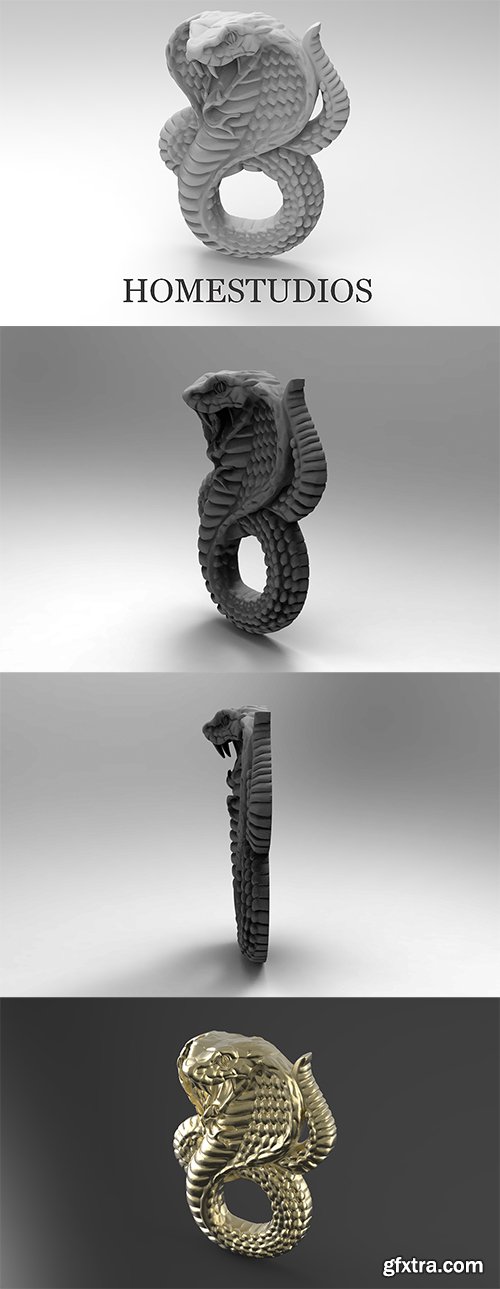 Cubebrush - PENDANT SNAKE 3 3D print model