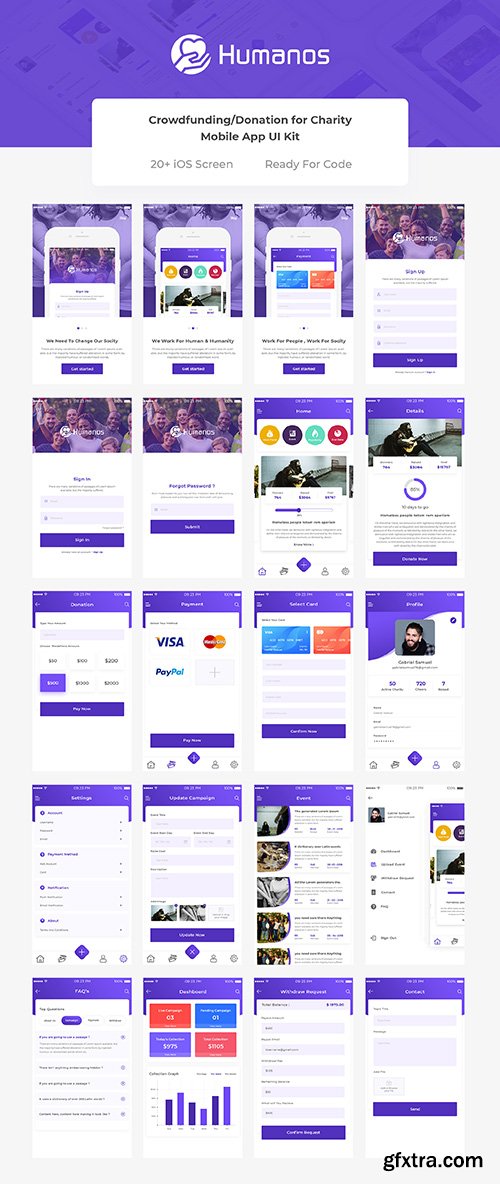 Humanos Charity UI Kit Humanos Charity UI Kit