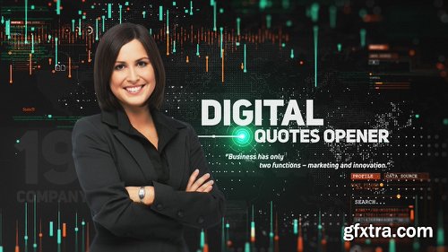 Videohive Digital Quotes Opener 22955631